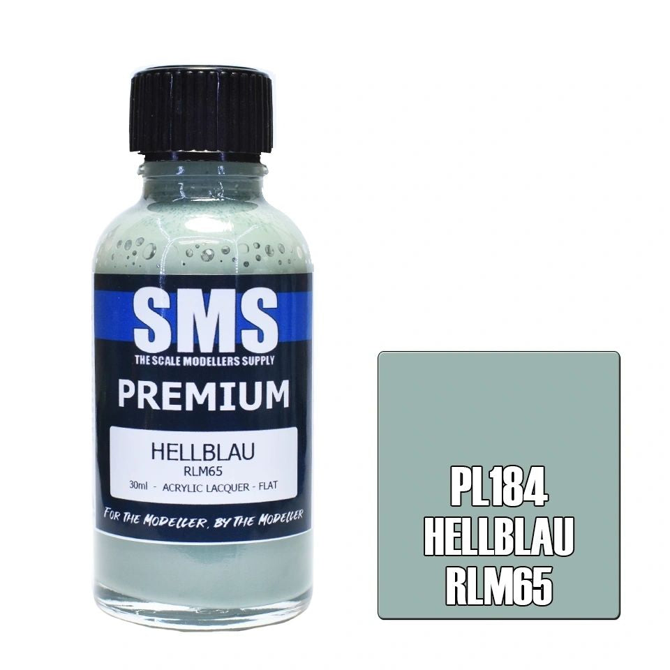 SMS Premium Acrylic Lacquer Colour Hellblau RLM65 PL184