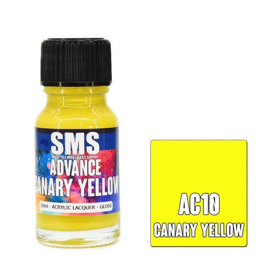 SMS Advance Acrylic Lacquer Colour Canary Yellow AC10
