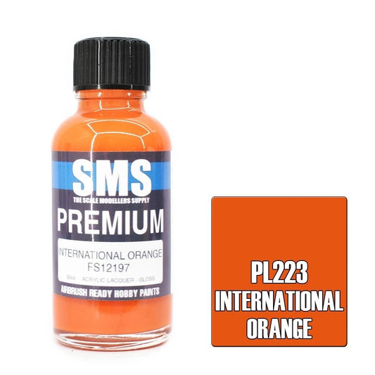 SMS Premium Acrylic Lacquer Colour International Orange PL223