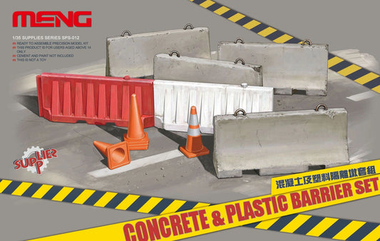 Meng 1/35 Concrete & Plastic Barrier Set