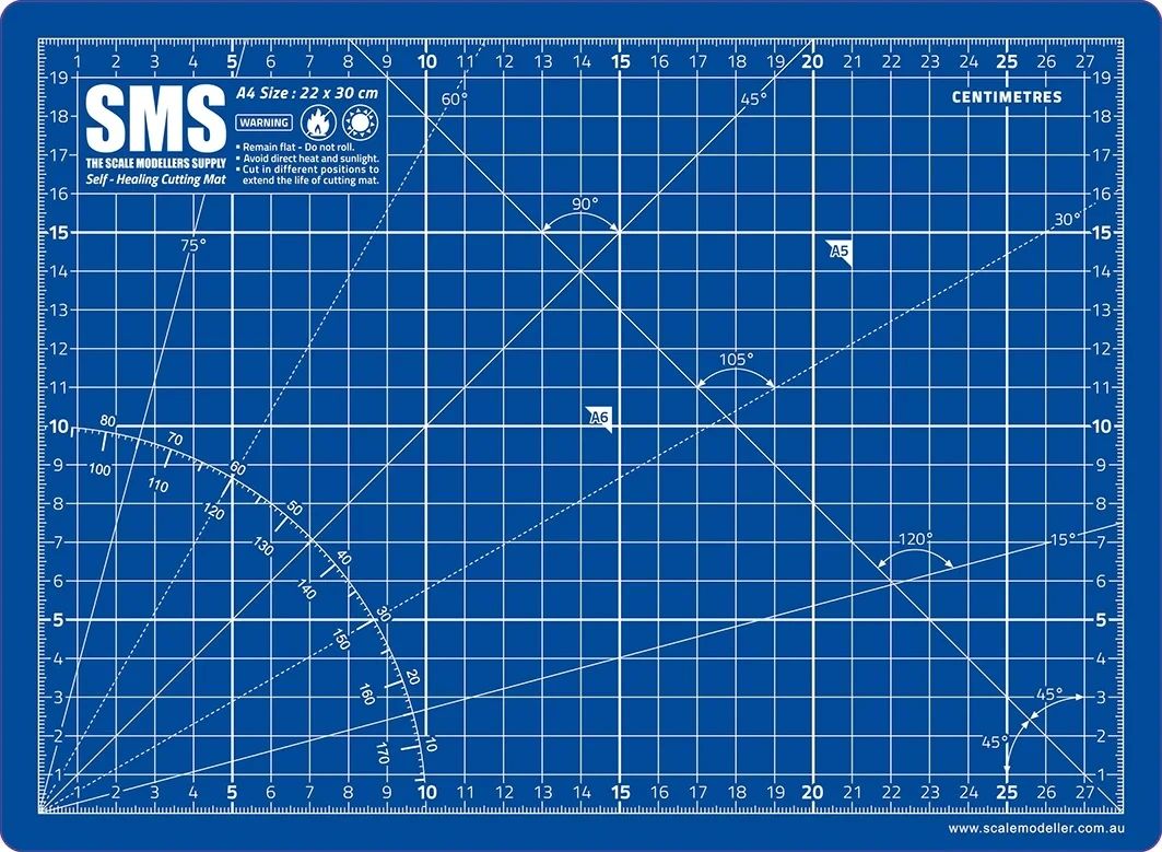 SMS Cutting Mat A4 - Blue