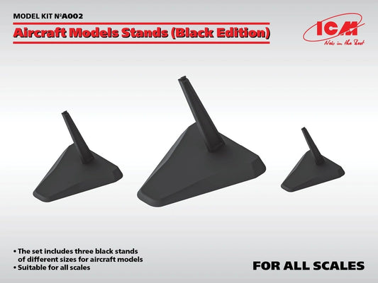 ICM Aircraft Model Stands (Black Edition)