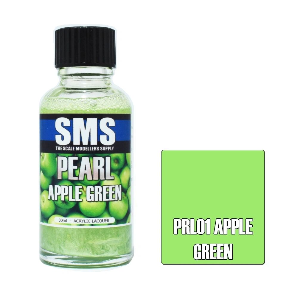 SMS Pearl Acrylic Lacquer Colour Apple Green PRL01