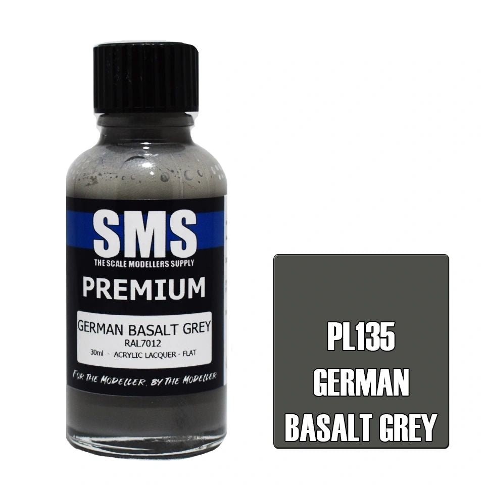 SMS Premium Acrylic Lacquer Colour German Basalt Grey PL135