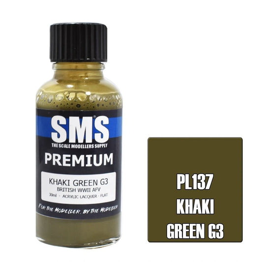 SMS Premium Acrylic Lacquer Colour Khaki Green G3 PL137