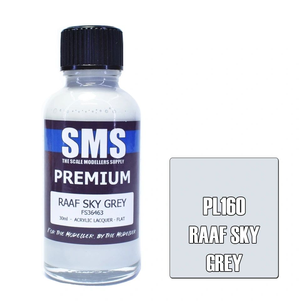 SMS Premium Acrylic Lacquer Colour RAAF Sky Grey PL160