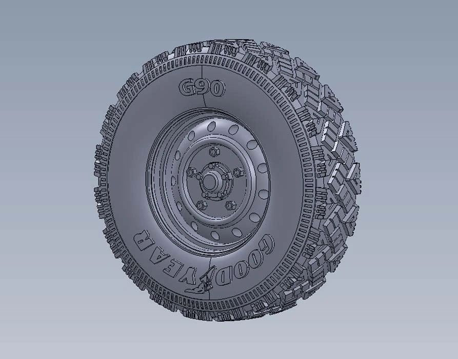 Legend Productions 1/35 Wolf W.M.I.K. Wheel Kit (Aggressive Pattern)