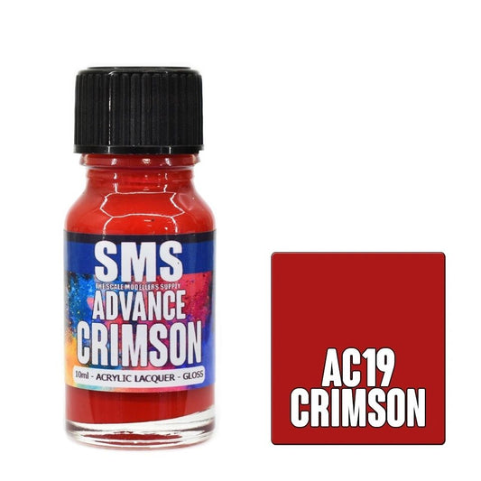 SMS Advance Acrylic Lacquer Colour Crimson AC19