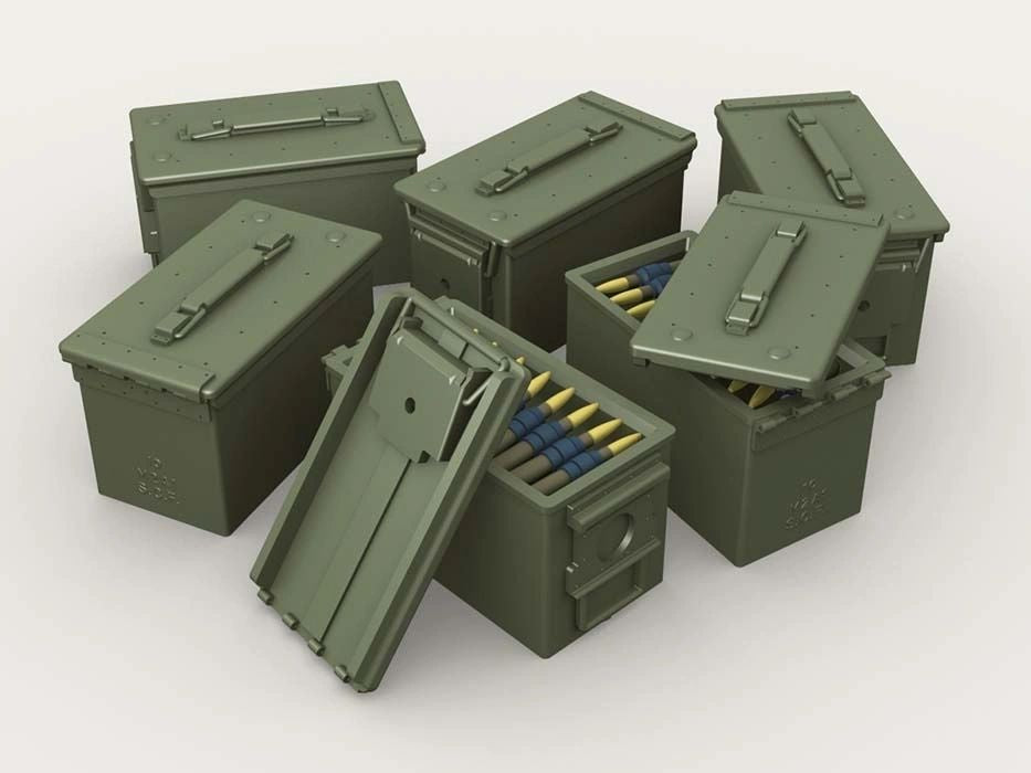 Legend Productions 1/35 .50 Cal Ammo Box set (30 each/including Decal)