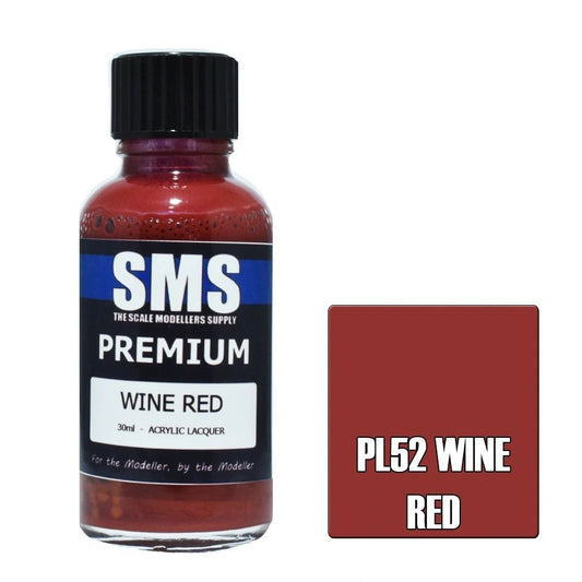 SMS Premium Acrylic Lacquer Colour Wine Red PL52