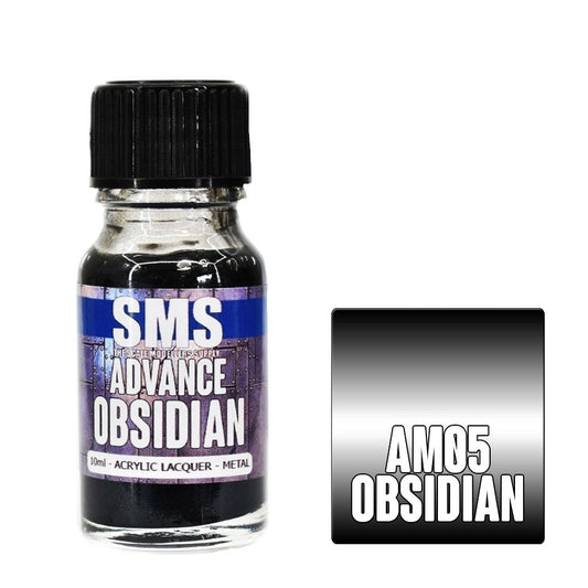 SMS Advance Acrylic Lacquer Metal Colour Obsidian AM05