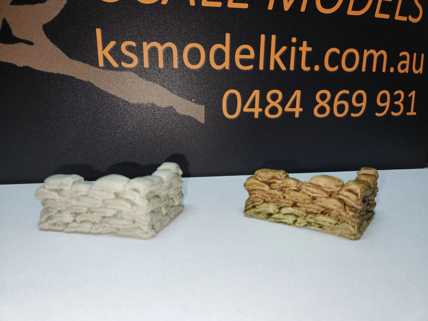 KSM Resin 1:35 Sandbag Wall - Curved