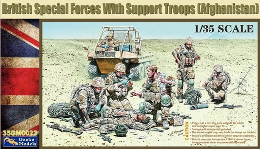 Gecko Models 1/35 British Special Forces with Support Troops (Afghanistan)