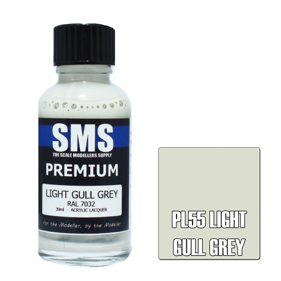 SMS Premium Acrylic Lacquer Colour Light Gull Grey PL55