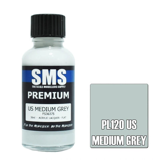 SMS Premium Acrylic Lacquer Colour US Medium Grey PL120