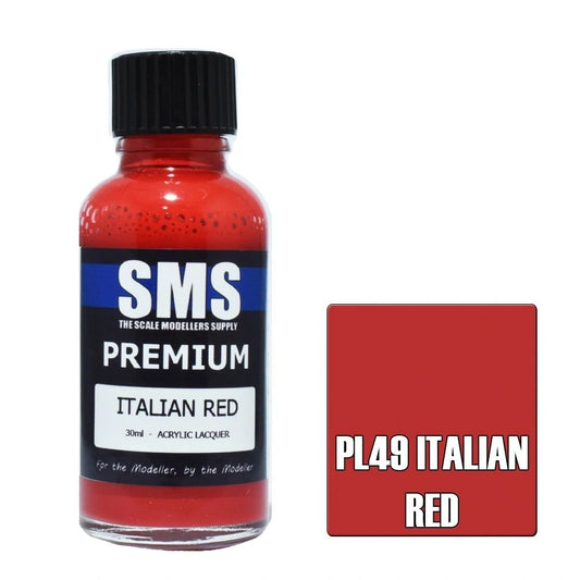 SMS Premium Acrylic Lacquer Colour Italian Red PL49