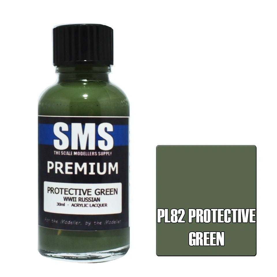 SMS Premium Acrylic Lacquer Colour Protective Green PL82