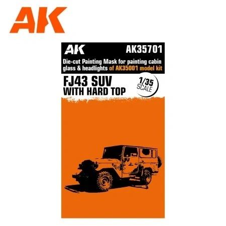 AK 1:35 FJ43 Toyota Land Cruiser Masking Kit