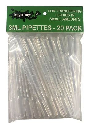 Ickysticky 3ml Pipettes (20piece)