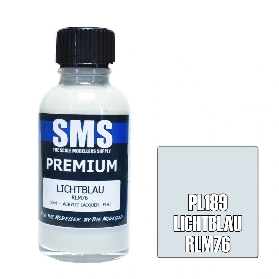 SMS Premium Acrylic Lacquer Colour Lichtblau RLM76 PL189