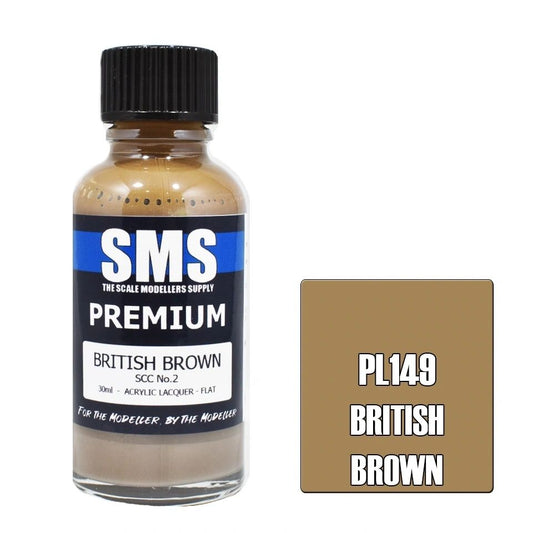 SMS Premium Acrylic Lacquer Colour British Brown PL149