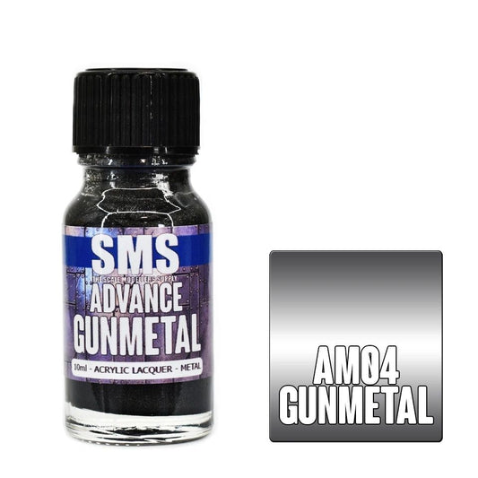 SMS Advance Acrylic Lacquer Metal Colour Gunmetal AM04