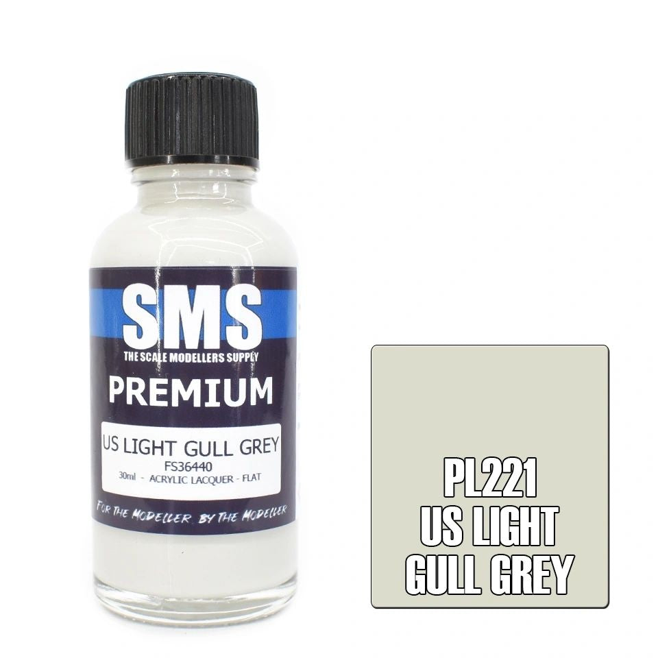 SMS Premium Acrylic Lacquer Colour US Light Gull Grey PL221