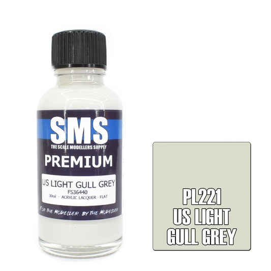 SMS Premium Acrylic Lacquer Colour US Light Gull Grey PL221