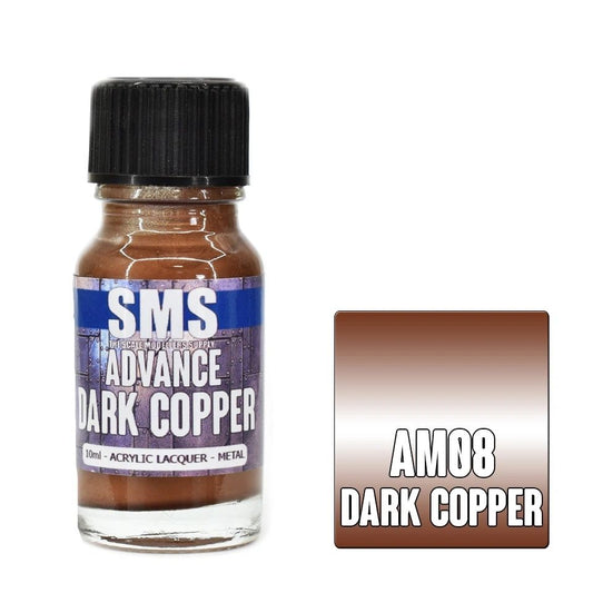 SMS Advance Acrylic Lacquer Metal Colour Dark Copper AM08