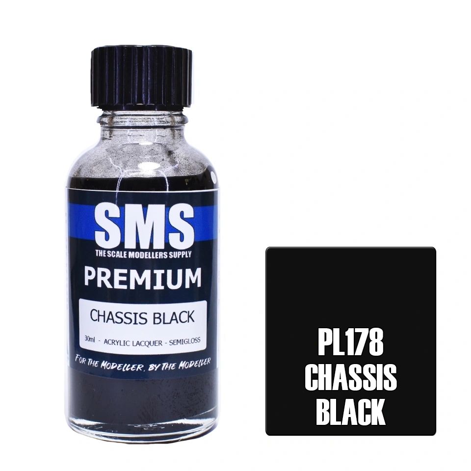 SMS Premium Acrylic Lacquer Colour Chassis Black PL178