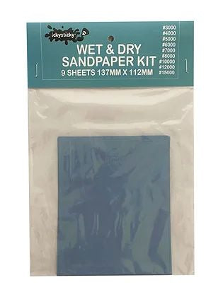 Ickysticky Wet & Dry Sandpaper Kit (9sheets)